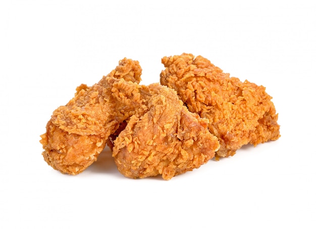 Premium Photo | Fried chicken isolated on white background