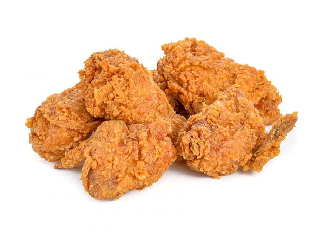 Premium Photo | Fried chicken isolated on white background