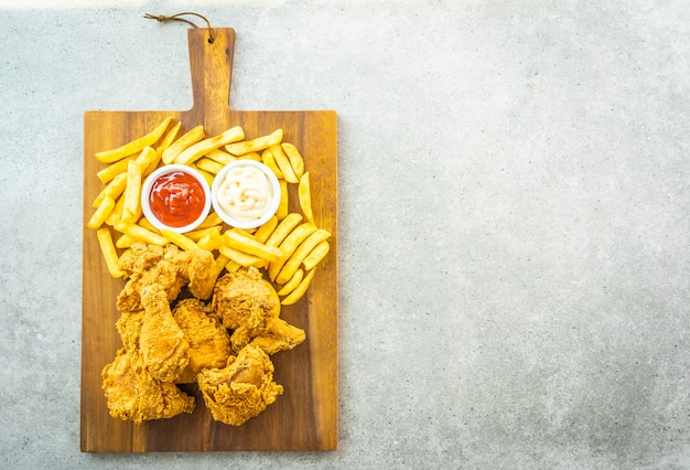 Download Free Fried Chicken Wings With French Fries And Tomato Free Photo Use our free logo maker to create a logo and build your brand. Put your logo on business cards, promotional products, or your website for brand visibility.