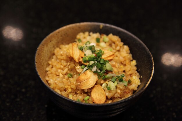 Premium Photo | Fried rice teppanyaki japanese cooking