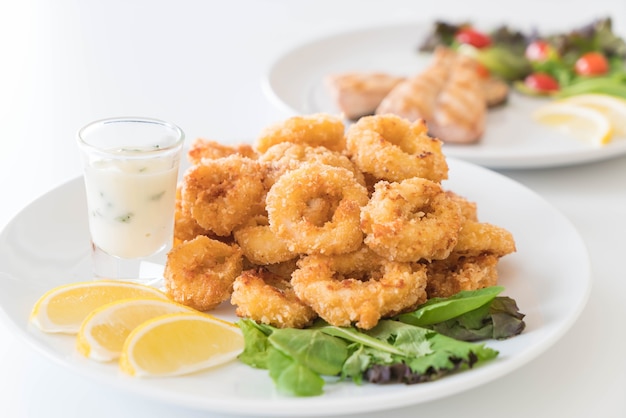 Free Photo | Fried squid (calamari rings)