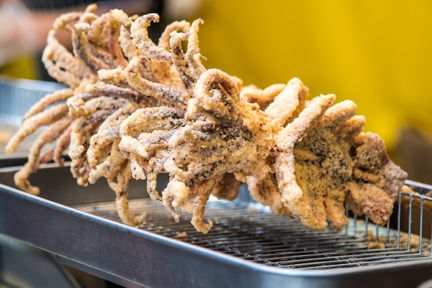 Premium Photo | Fried squid
