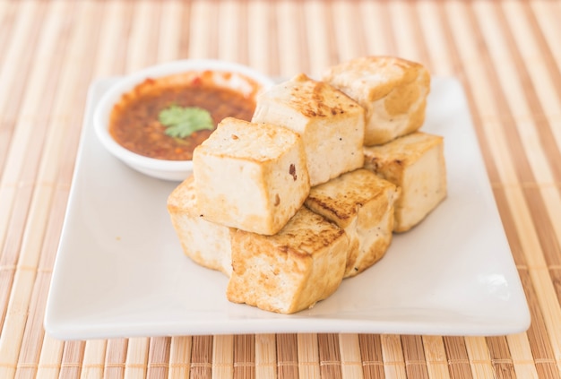 Fried Tofu - healthy food Free Photo