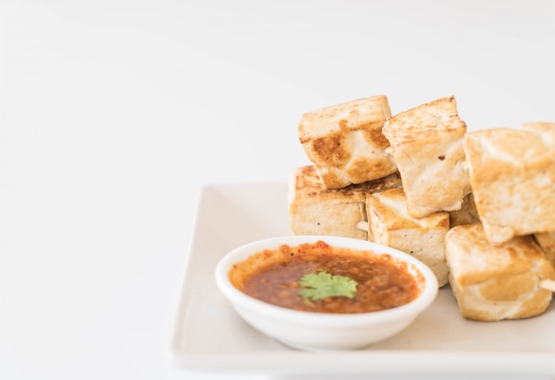 Free Photo | Fried tofu - healthy food