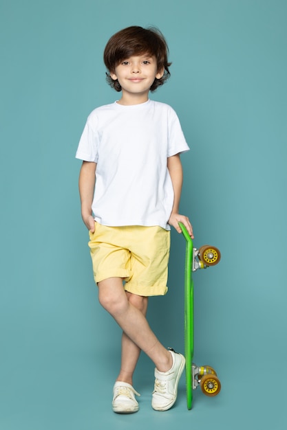 boy with white t shirt