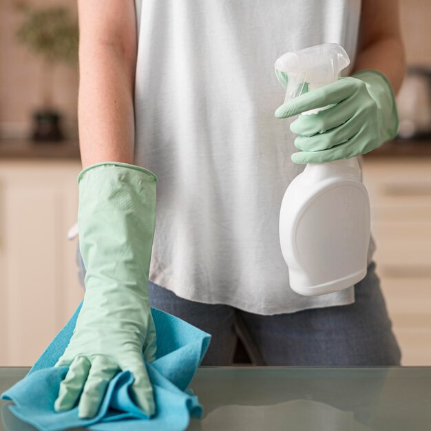 cloth cleaning gloves