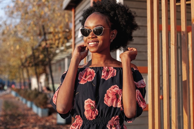 Free Photo | Front view young beautiful woman smiling