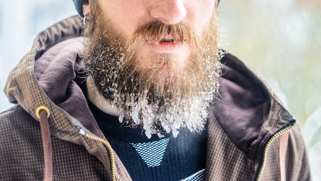Man at risk of hypothermia