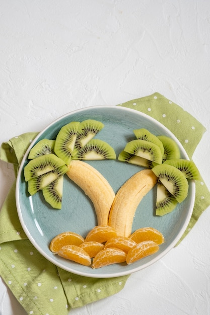 Palm tree fruit salad
