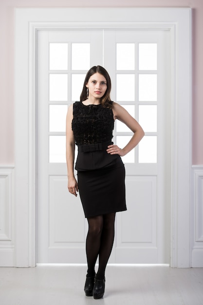 the loft black dress