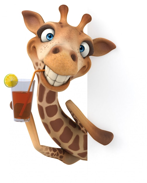 hug fun giraffe