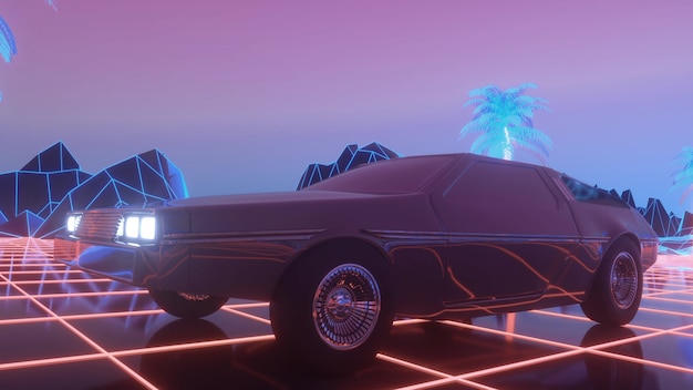 neon drive wallpaper 1920x1080