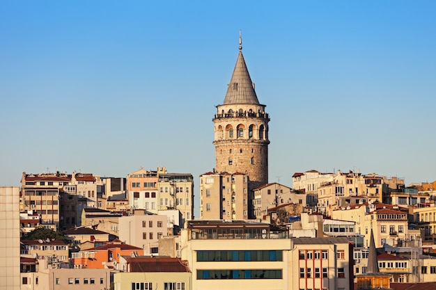 Premium Photo | The galata tower is a medieval stone tower in istanbul ...