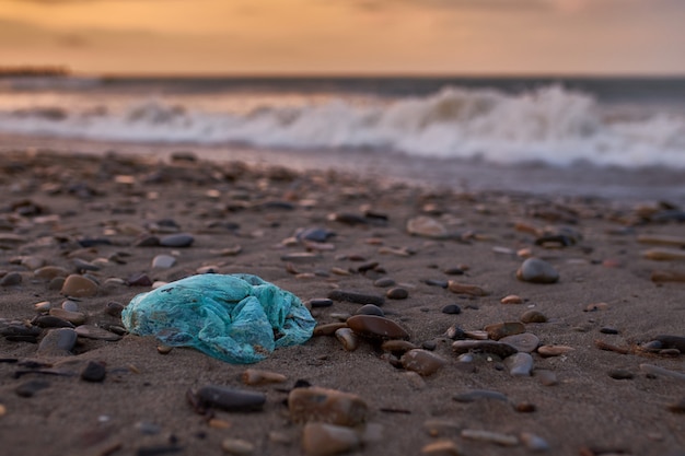 plastic bag beach