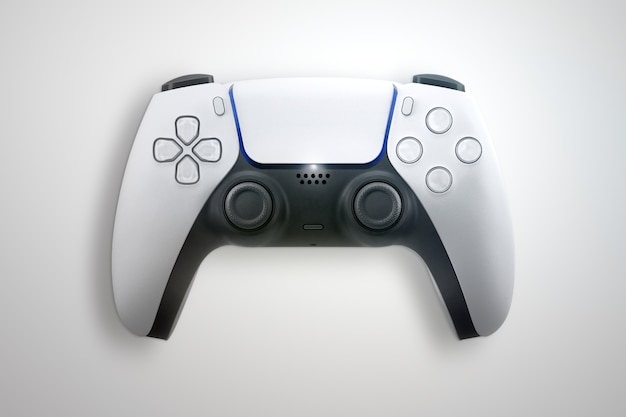 Premium Photo | Next generation white game controller isolated on white ...