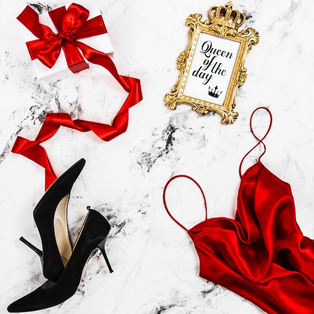 red box heels