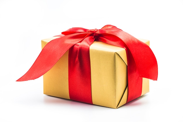 Gift box on white background | Free Photo