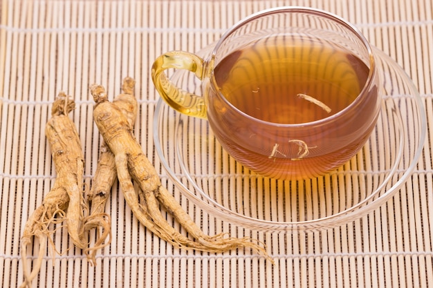 Premium Photo Ginseng Tea And Dry Ginseng Roots premium-photo-ginseng-tea-and-dry-ginseng-roots