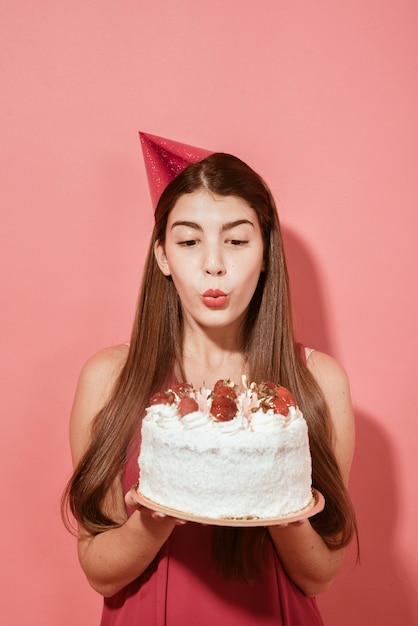 Free Photo | Girl Celebrating Birthday Party