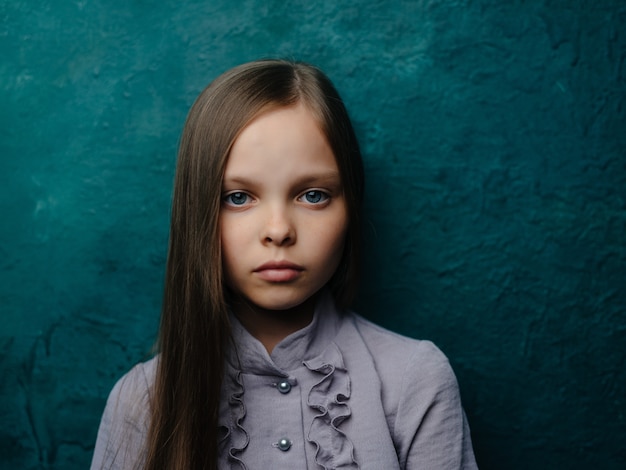 Premium Photo | Girl in dress posing sad look loneliness depression