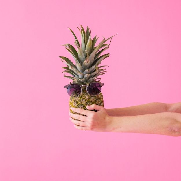 Free Photo | Girl holding pineapple