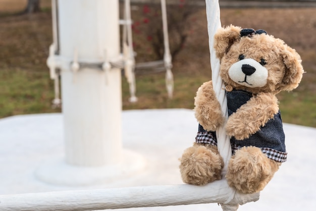 teddy bear hanging net