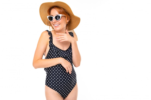 Download Free Girl With A Straw Hat On Her Head In Sunglasses And A Swimsuit On Use our free logo maker to create a logo and build your brand. Put your logo on business cards, promotional products, or your website for brand visibility.