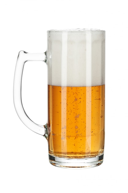 Premium Photo Glass Of Beer Isolated On A White Background 6275