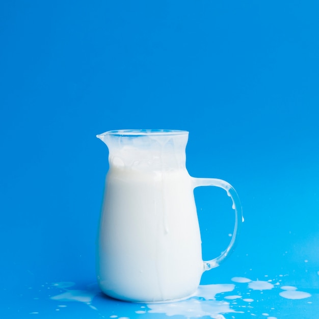 Free Photo | Glass jar full of milk