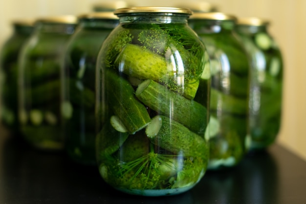 Download Glass Jar Of Pickled Cucumbers / Pickled Cucumbers Isolated Pickles Glass Jar Isolated White ...