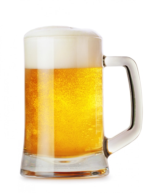 Premium Photo | Glass mug with beer