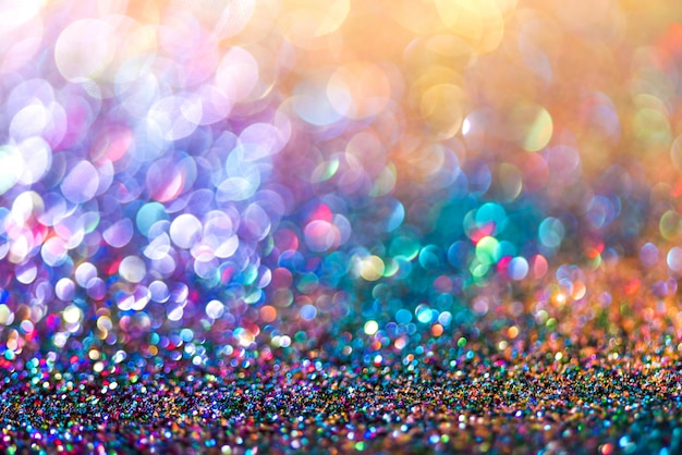 Premium Photo | Glitter gold bokeh colorfull blurred abstract ...