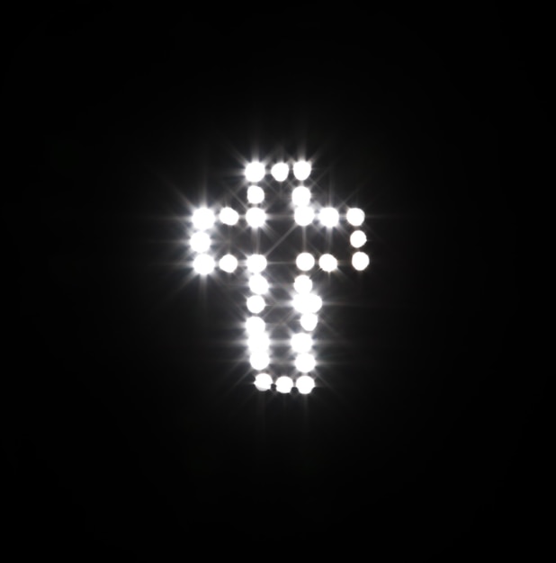 Premium Photo | Glowing holy cross in the starry sky