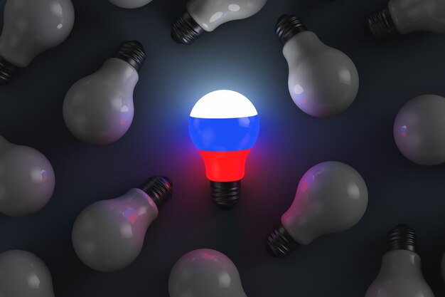 light bulb in russian