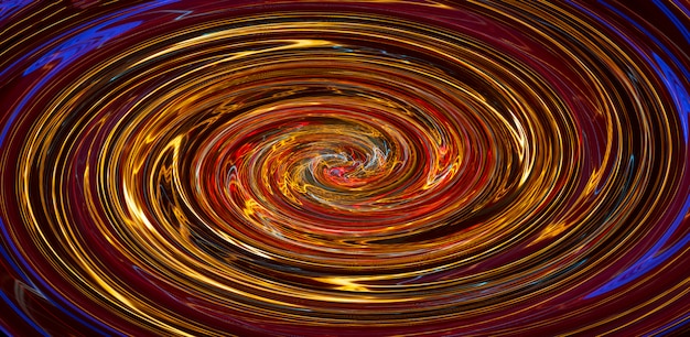 Glowing orange spiral. abstract background. | Premium Photo