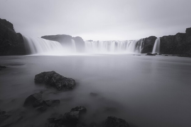 Premium Photo | Godafoss waterfall in north iceland.