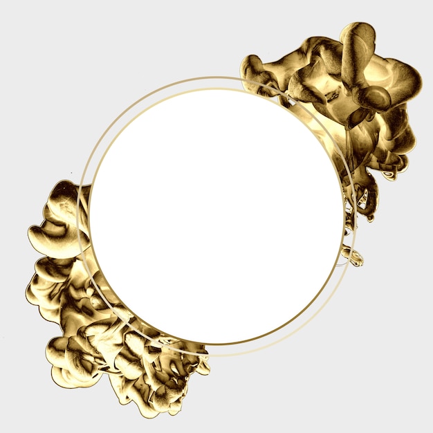 Golden abstract minimal template design. Premium Photo