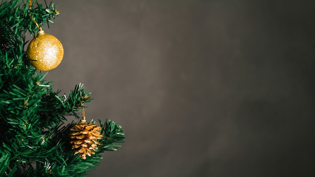 christmas ball on tree