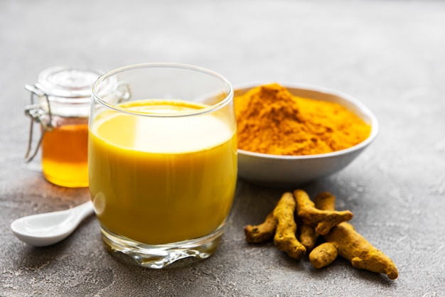 Premium Photo | Golden turmeric milk