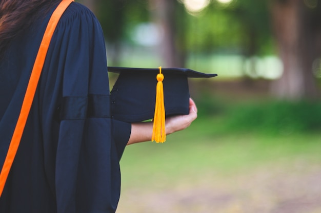 black academic gown