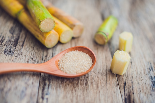 Premium Photo | Granulated brown sugar from sugar cane