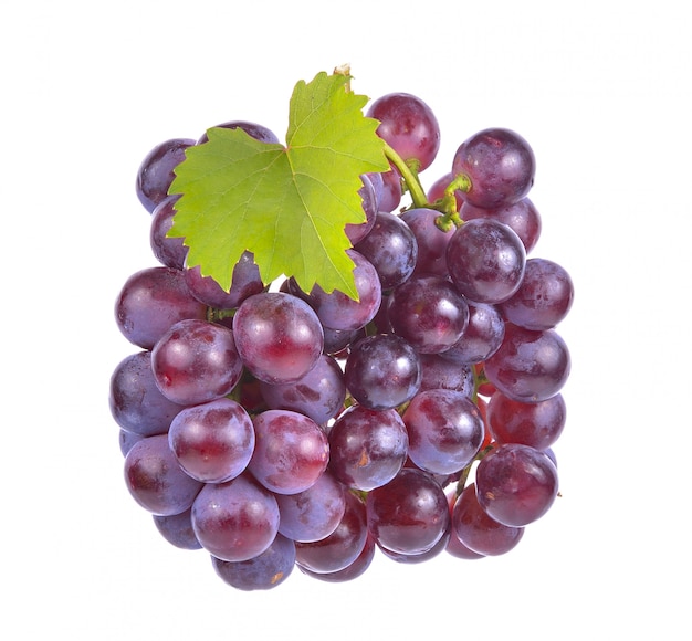 Premium Photo | Grapes on white background