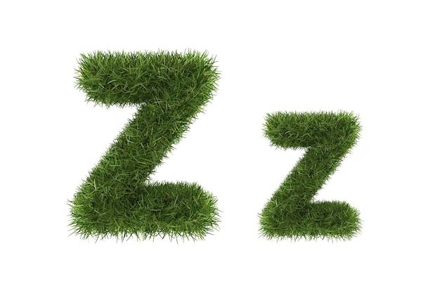 premium-photo-grass-letters-upper-and-lowercase