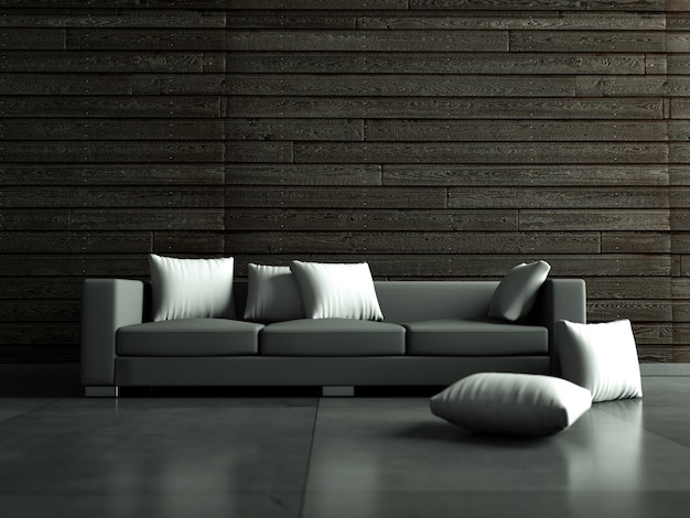 Graues Sofa Premium Photo