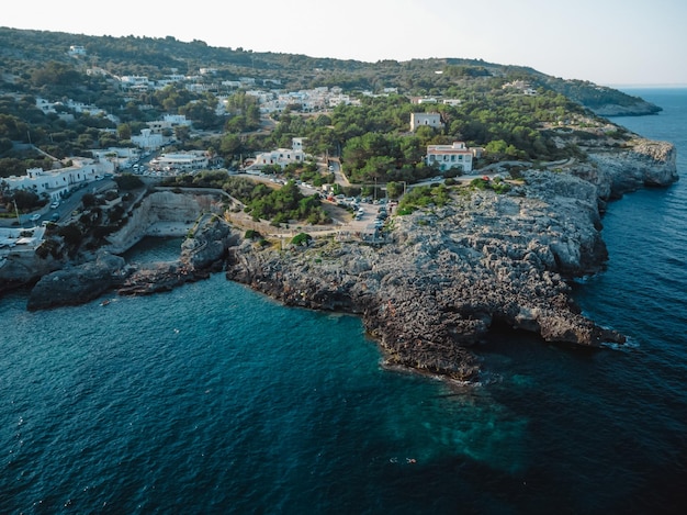 Premium Photo | A great view on marina di novaglie in puglia