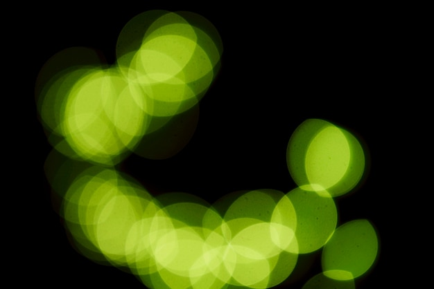 Free Photo | Green blurry lights background