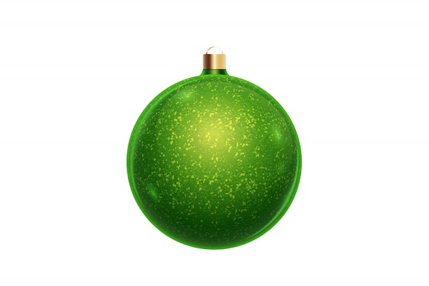 Premium Photo Green Christmas Ball Isolated On White Background Christmas Decorations Ornaments On The Christmas Tree