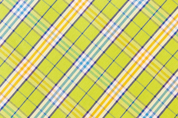 Green gingham textile texture background | Free Photo