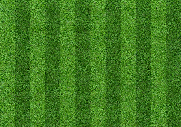 サッカーとフットボールのスポーツのための緑の芝生フィールドの背景 プレミアム写真