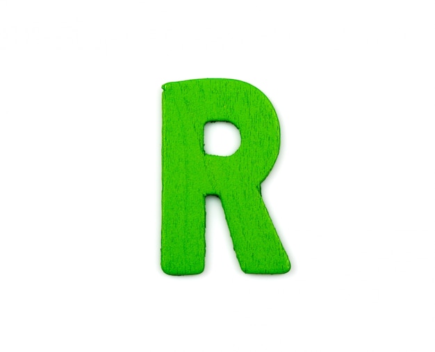 Green Letter R Photo Free Download